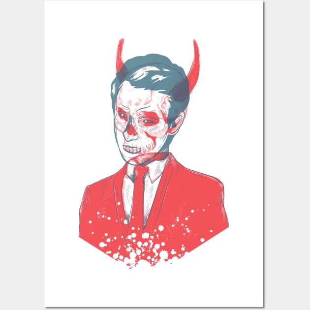 The devil within Wall Art by Jess Adams
